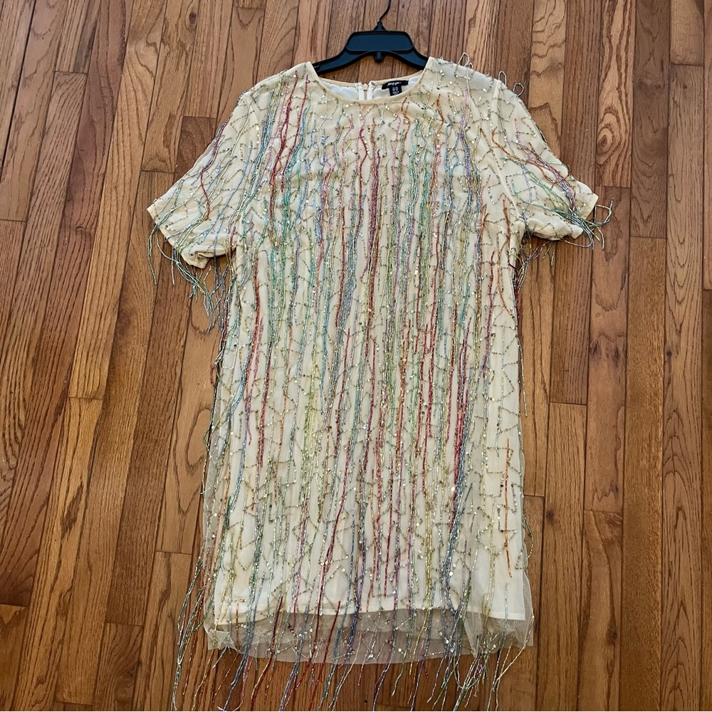 Nasty Gal Women’s Beaded Tassel Dress - Size US 16